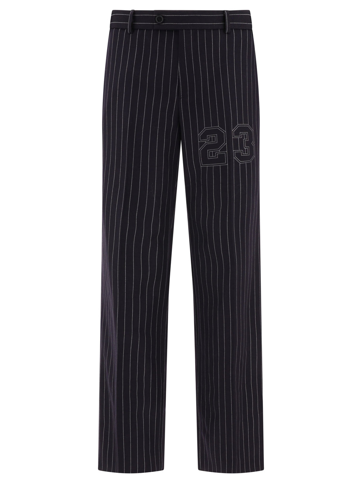 OFF-WHITE 24SS Men's Blue Straight Pants - Premium Fashion for Everyday