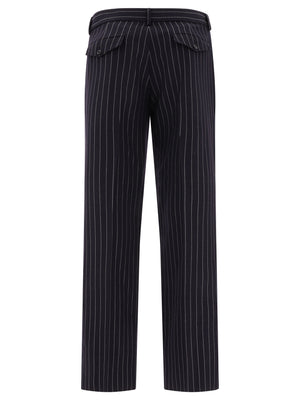 OFF-WHITE 24SS Men's Blue Straight Pants - Premium Fashion for Everyday