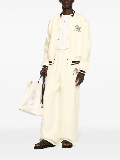 OFF-WHITE Men's Linen Souvenir Pants