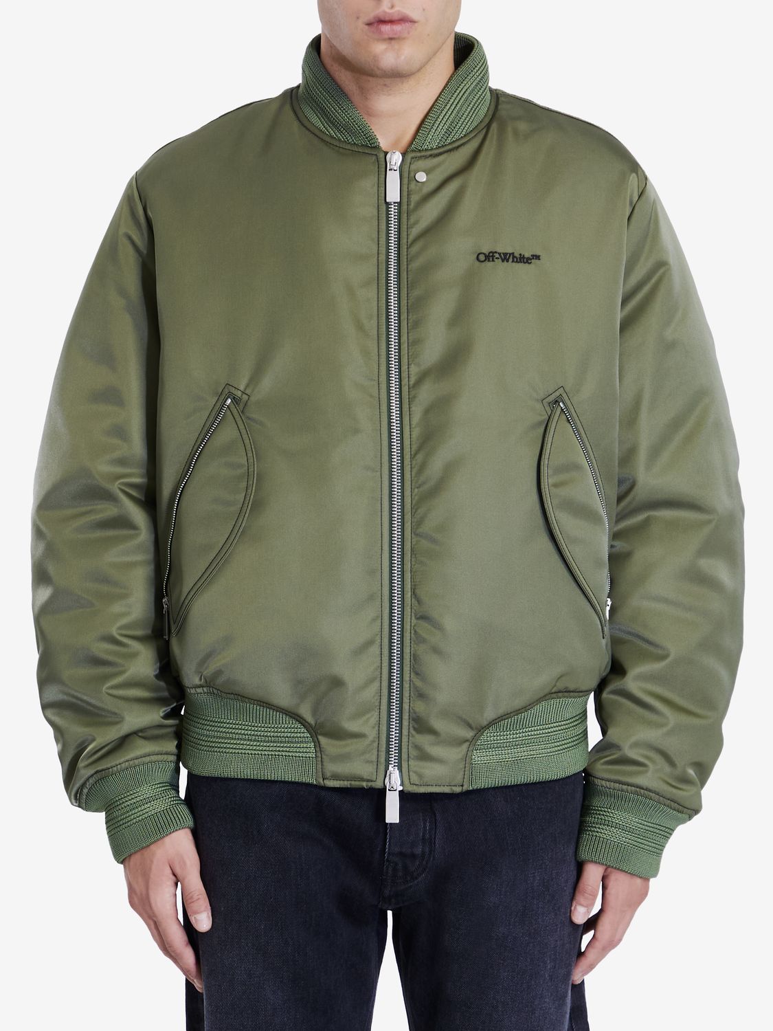 OFF-WHITE Four Leaf Clover Men's Bomber Jacket