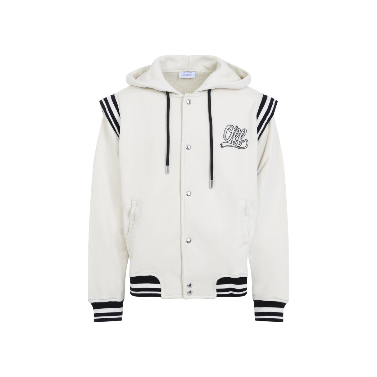 OFF-WHITE Classic Fleece Varsity Hoodie for Men