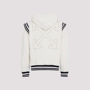 OFF-WHITE Classic Fleece Varsity Hoodie for Men