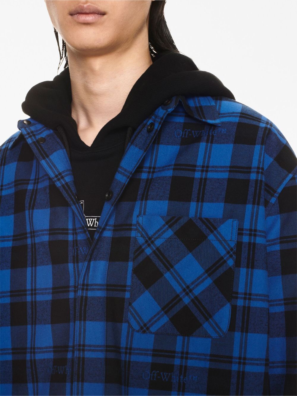 OFF-WHITE Men's Check Pattern Cotton Shirt for FW23