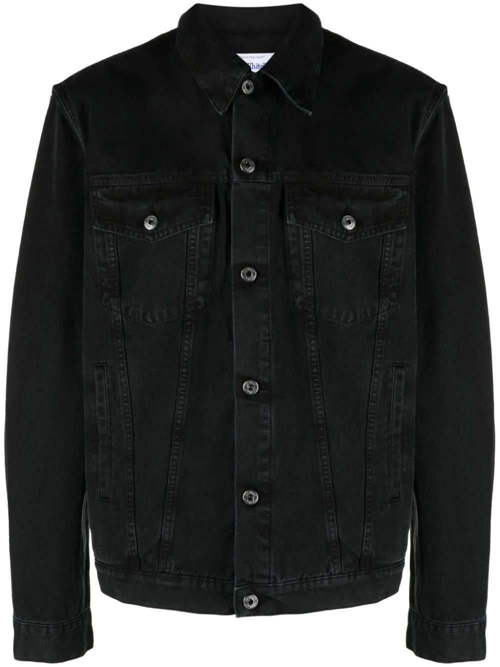 OFF-WHITE Men's Black Denim Jacket for SS24