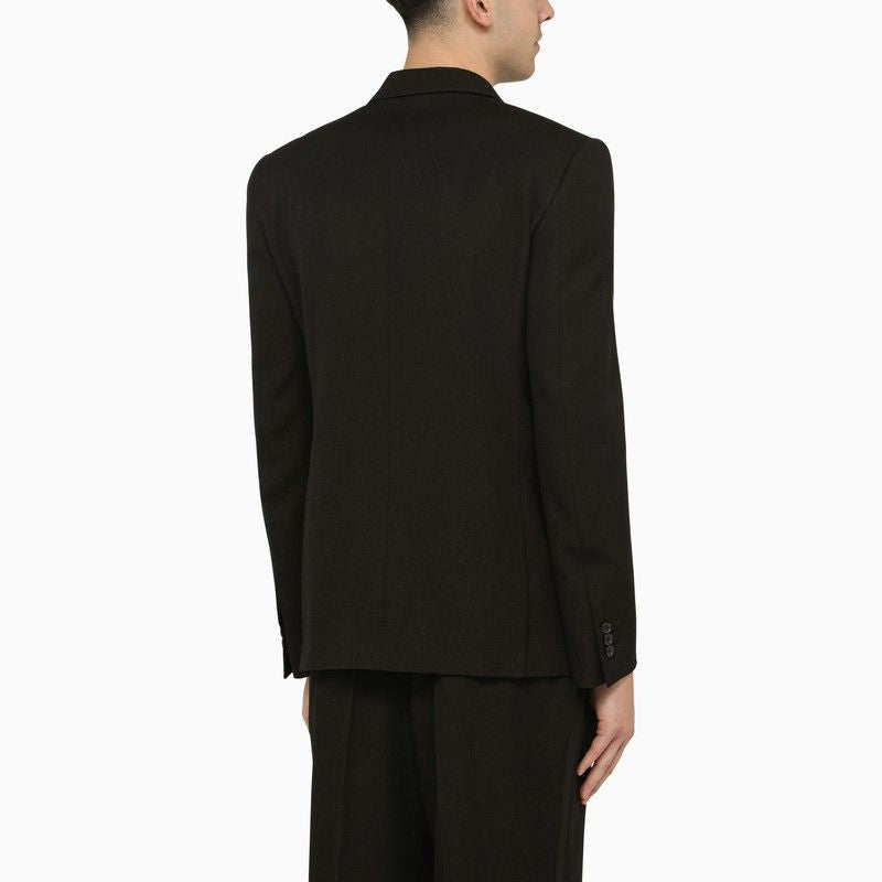 OFF-WHITE Men's Black Double-Breasted Jacket for SS24