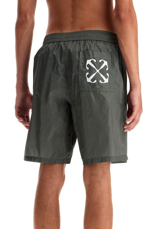 OFF-WHITE Oceanic Wave Bermuda Shorts