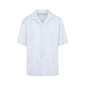 OFF-WHITE Light Blue Tone-On-Tone Shirt for Men from SS23 Collection