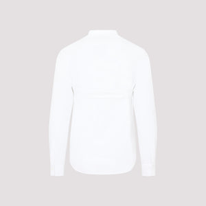 OFF-WHITE White Crossover Strap Cotton Shirt for Men - FW23 Collection