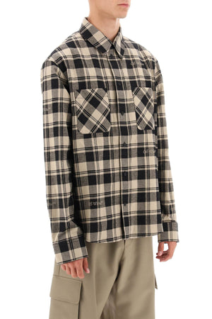 OFF-WHITE Blue Check Flannel Shirt for Men - FW23 Collection