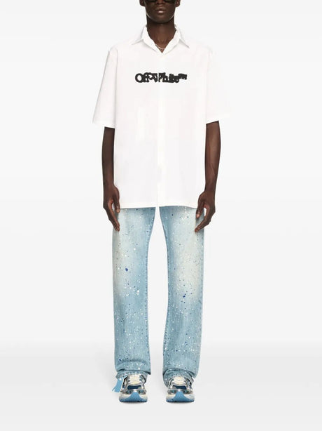 OFF-WHITE Spray Arrow Bowling Shirt