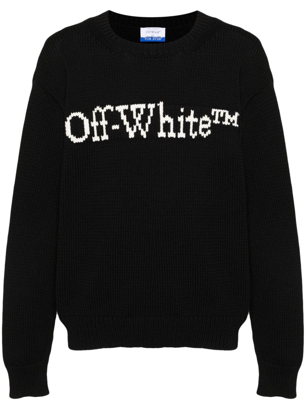 OFF-WHITE Bookish Cotton Crewneck Sweatshirt for Men - FW24