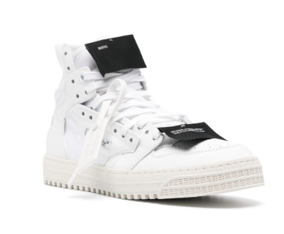 OFF-WHITE Leather Panelled Sneakers for Men - FW24 Collection