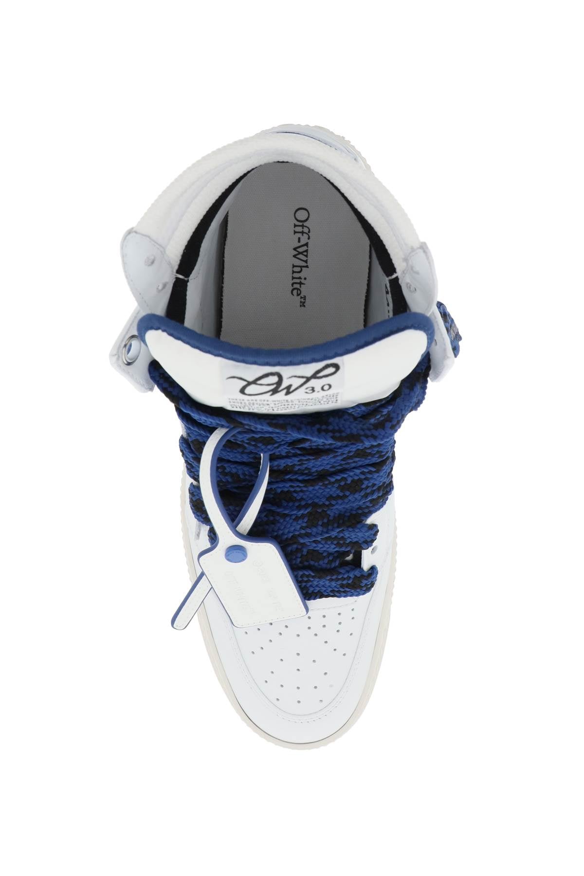 Giày Sneaker cao cấp da trắng và xanh dành cho nam giới
