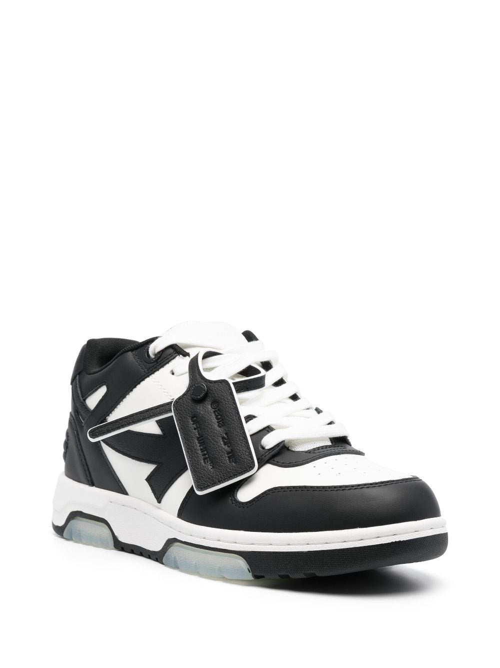 OFF-WHITE Men's White Leather Sneakers for SS24