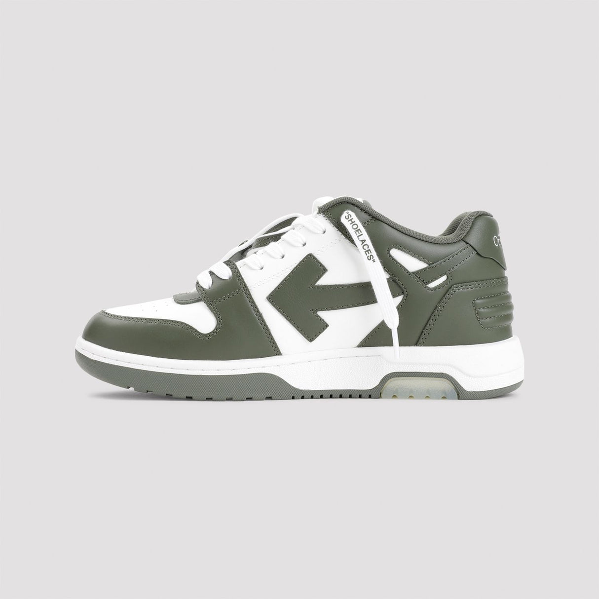 OFF-WHITE Out of Office Leather Sneakers