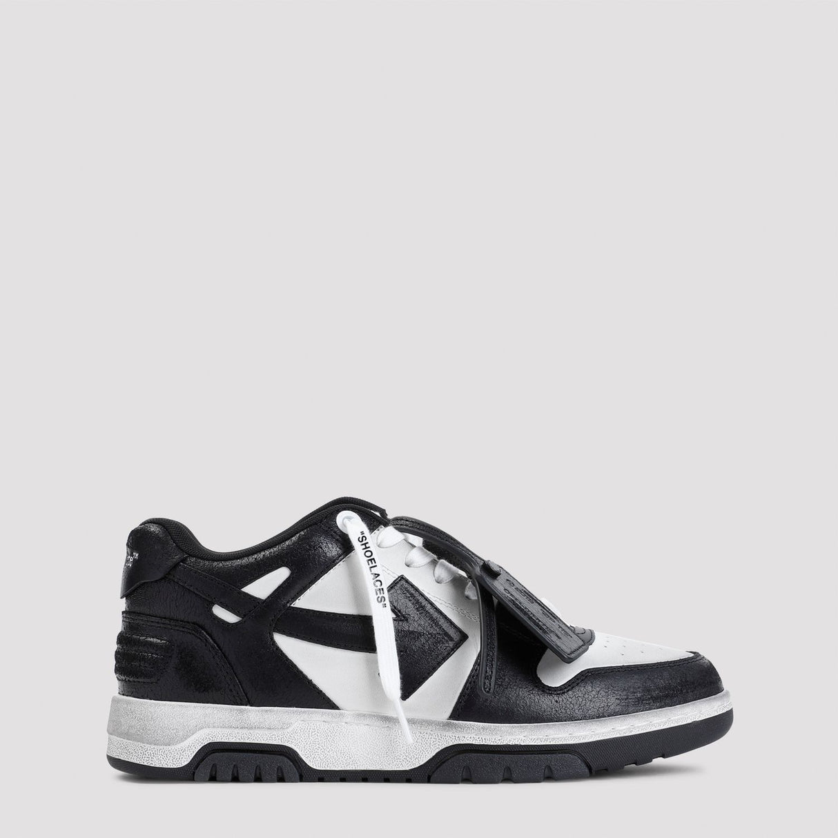 OFF-WHITE Out of Office White Leather Sneakers