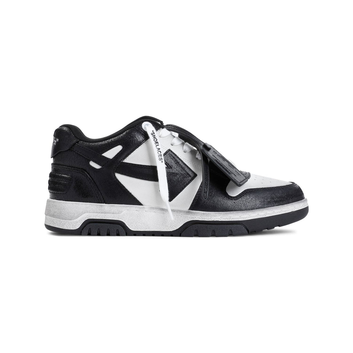 OFF-WHITE Men's Worn Effect Sneakers with Tonal Arrows