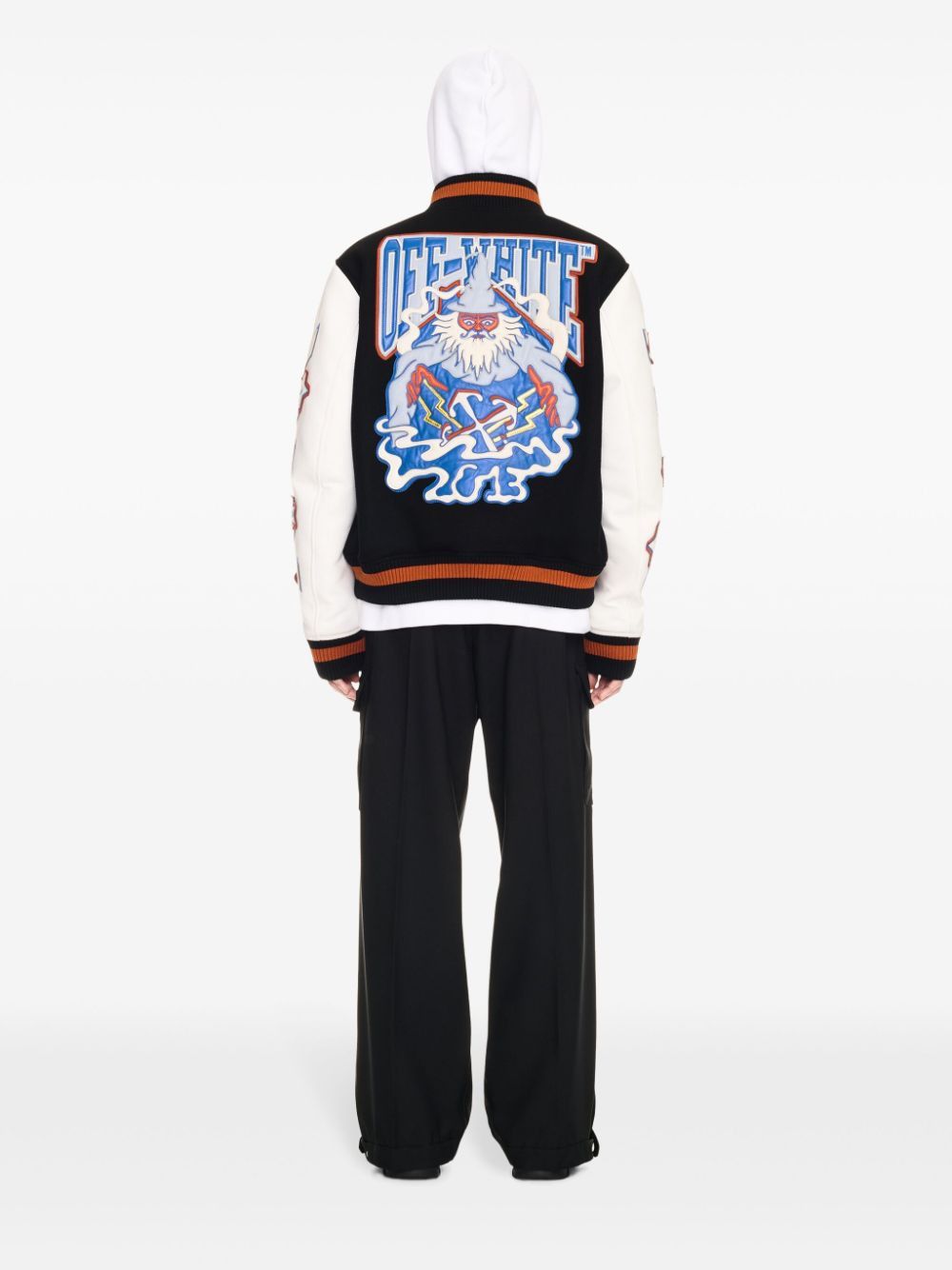 OFF-WHITE Wool Varsity Jacket for Men