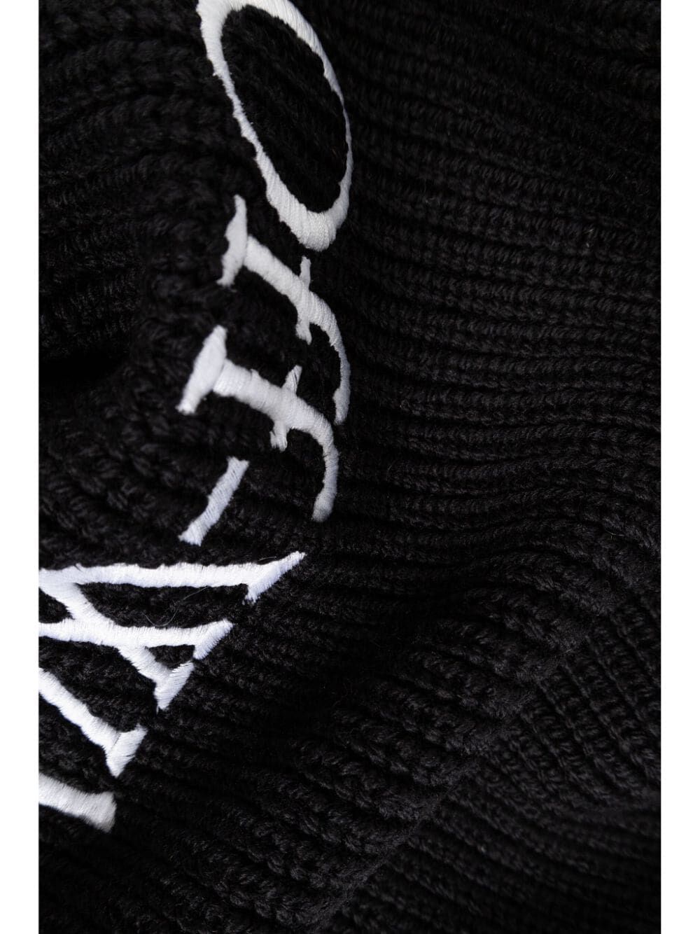 OFF-WHITE Cozy Logo Knit Scarf for Men