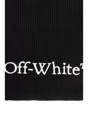 OFF-WHITE Cozy Logo Knit Scarf for Men