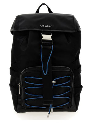 OFF-WHITE Modern and Practical Canvas Backpack with Signature Logo Print