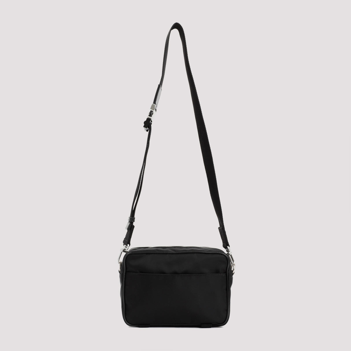 OFF-WHITE Men's Black Nylon Messenger Handbag for FW24 Season