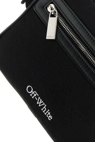 OFF-WHITE Sleek Core Camera Mini Handbag in Black