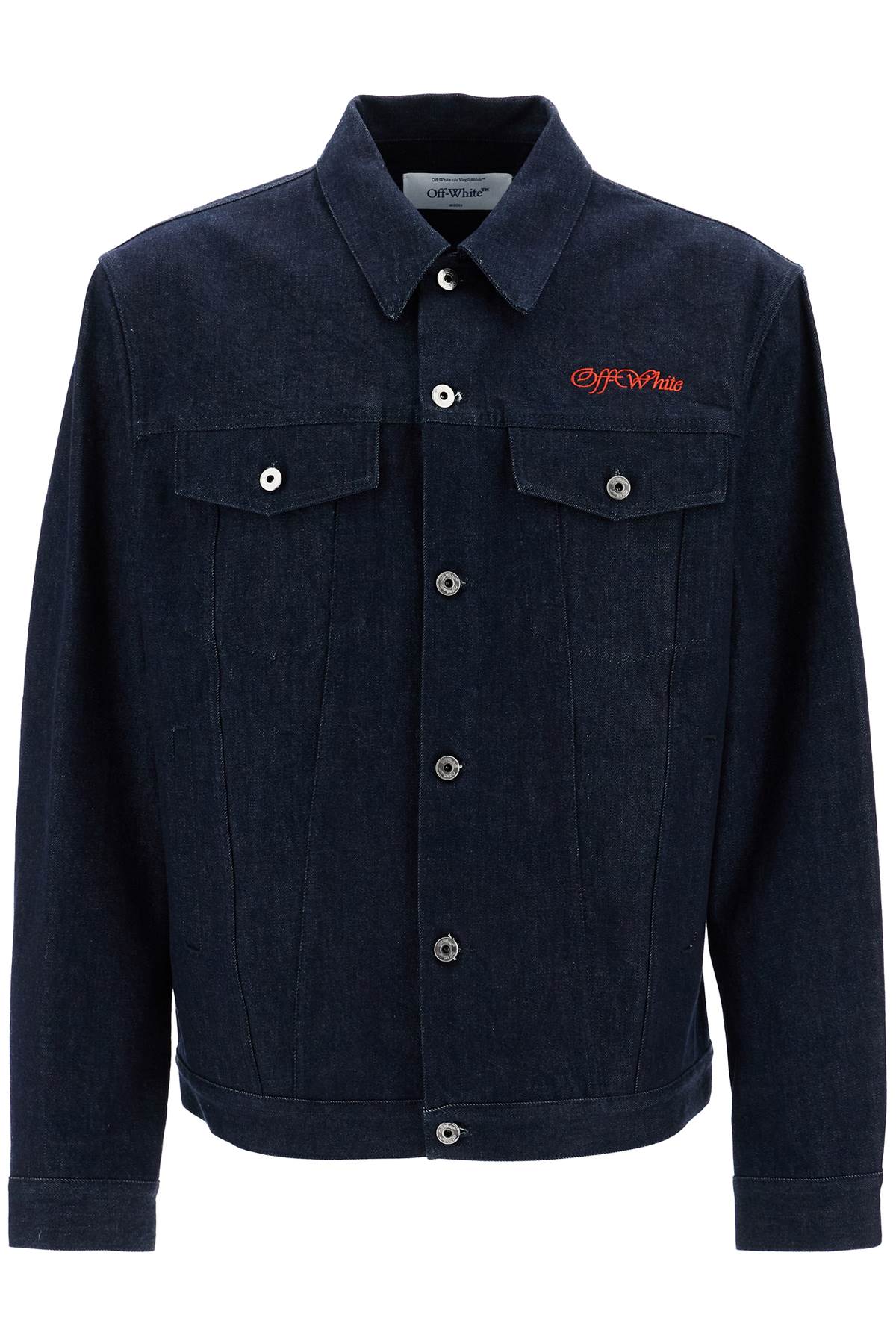 OFF-WHITE Raw Denim Boxy Shirt Jacket