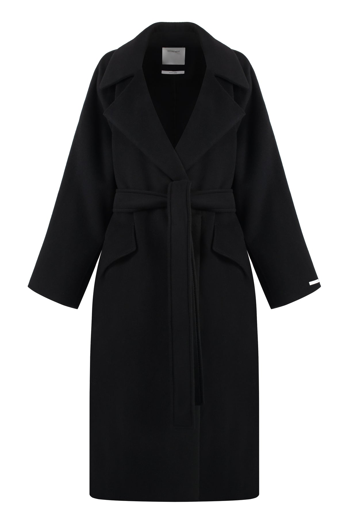 MAX MARA SPORTMAX Chic Wool and Cashmere Jacket with Coordinated Belt