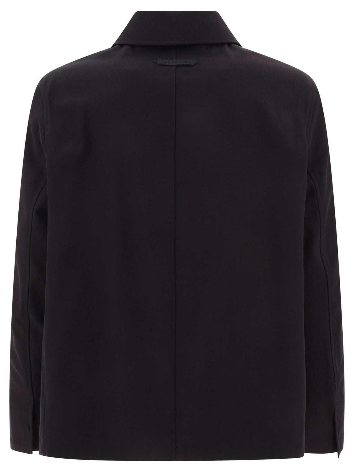 LANVIN Black Cocoon Overshirt for Men