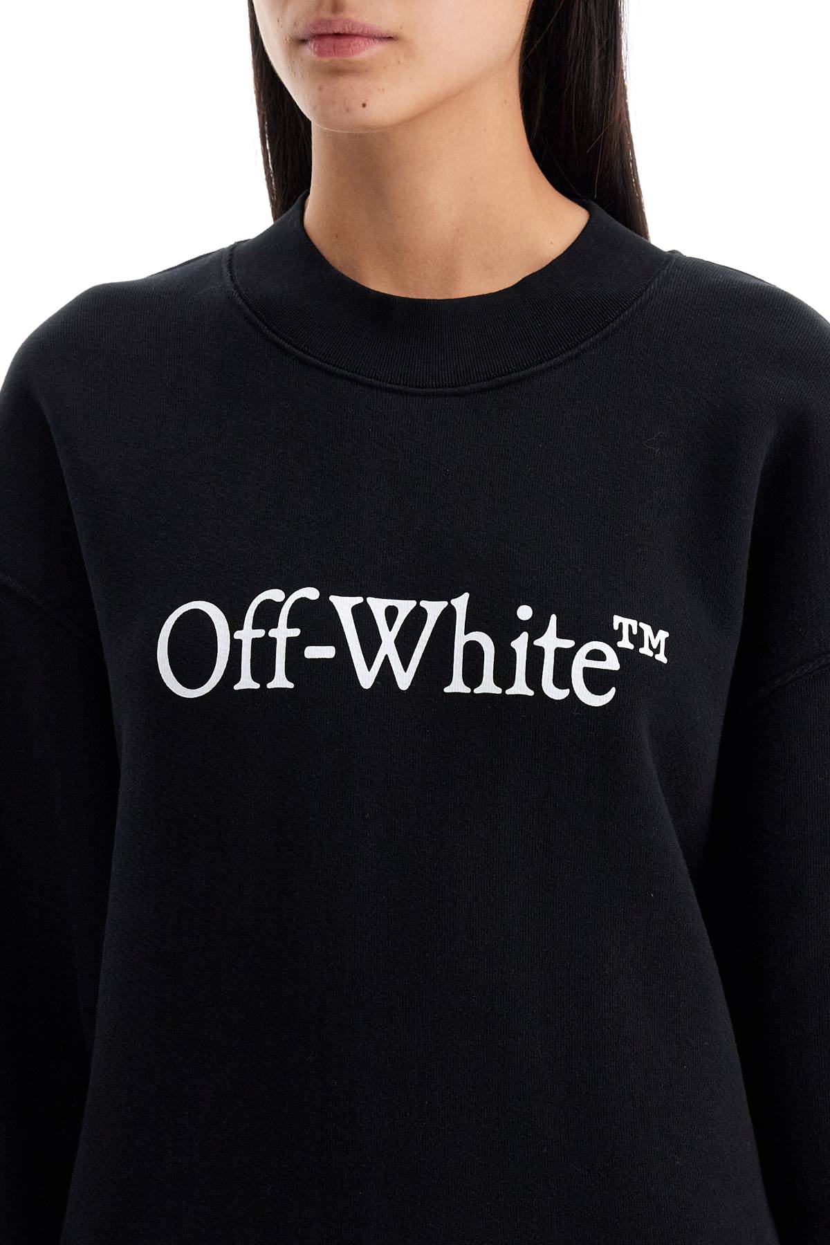 OFF-WHITE Urban Chic Oversized Sweatshirt with Asymmetrical Hem