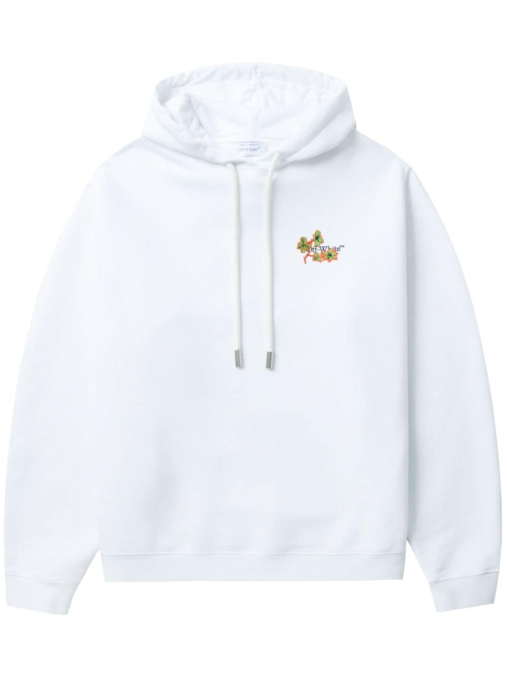 OFF-WHITE Ramage Flower Cotton Hoodie - Women's