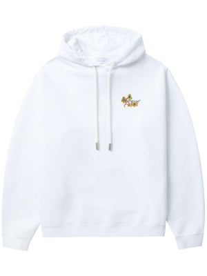 OFF-WHITE Ramage Flower Cotton Hoodie - Women's