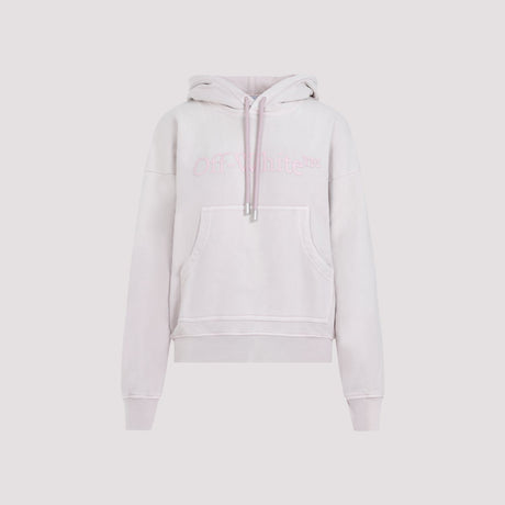 OFF-WHITE Cotton Hoodie with Logo for Women - SS24