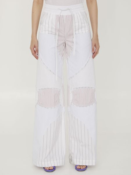 OFF-WHITE Stylish Motorcycle Pants - Size 40