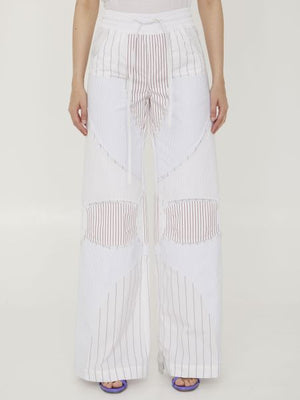 OFF-WHITE Stylish Motorcycle Pants - Size 40