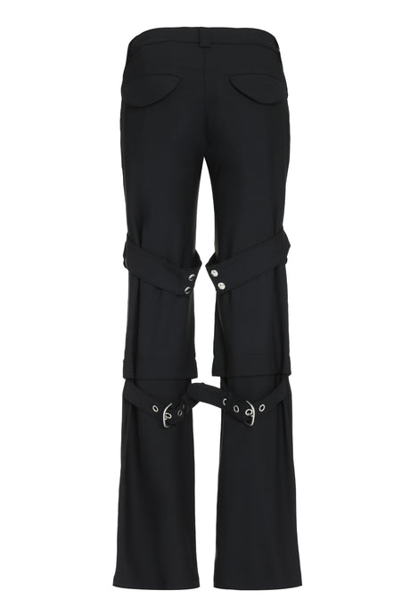 OFF-WHITE Wool Blend Baggy Cargo Trousers