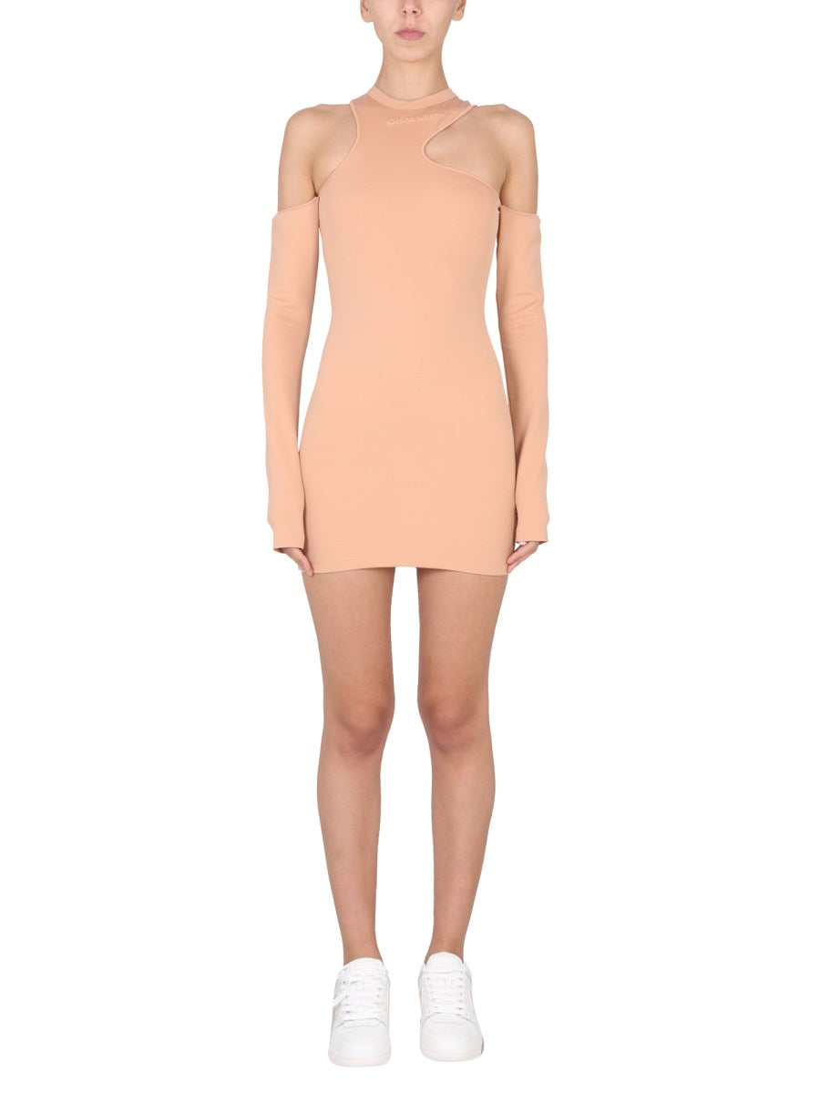 OFF-WHITE Asymmetric Mini Dress for Women