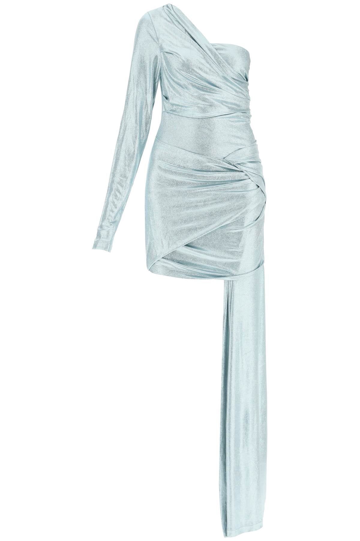 OFF-WHITE Stylish One-Shoulder Silver T-Shirt Dress for Women - SS23 Collection