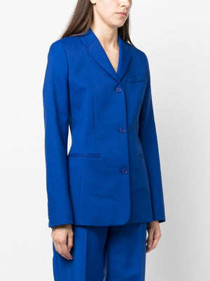 Áo khoác Slim Fit Blue Tech Drill Tailoring cho nữ - Bộ sưu tập FW23