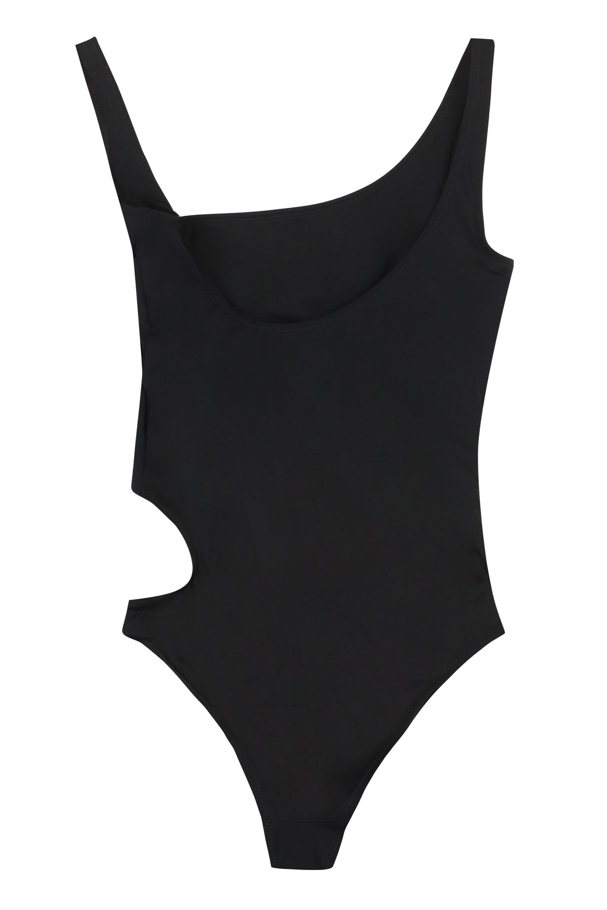 OFF-WHITE Black One-Piece Swimsuit for Women with Cut Out Details