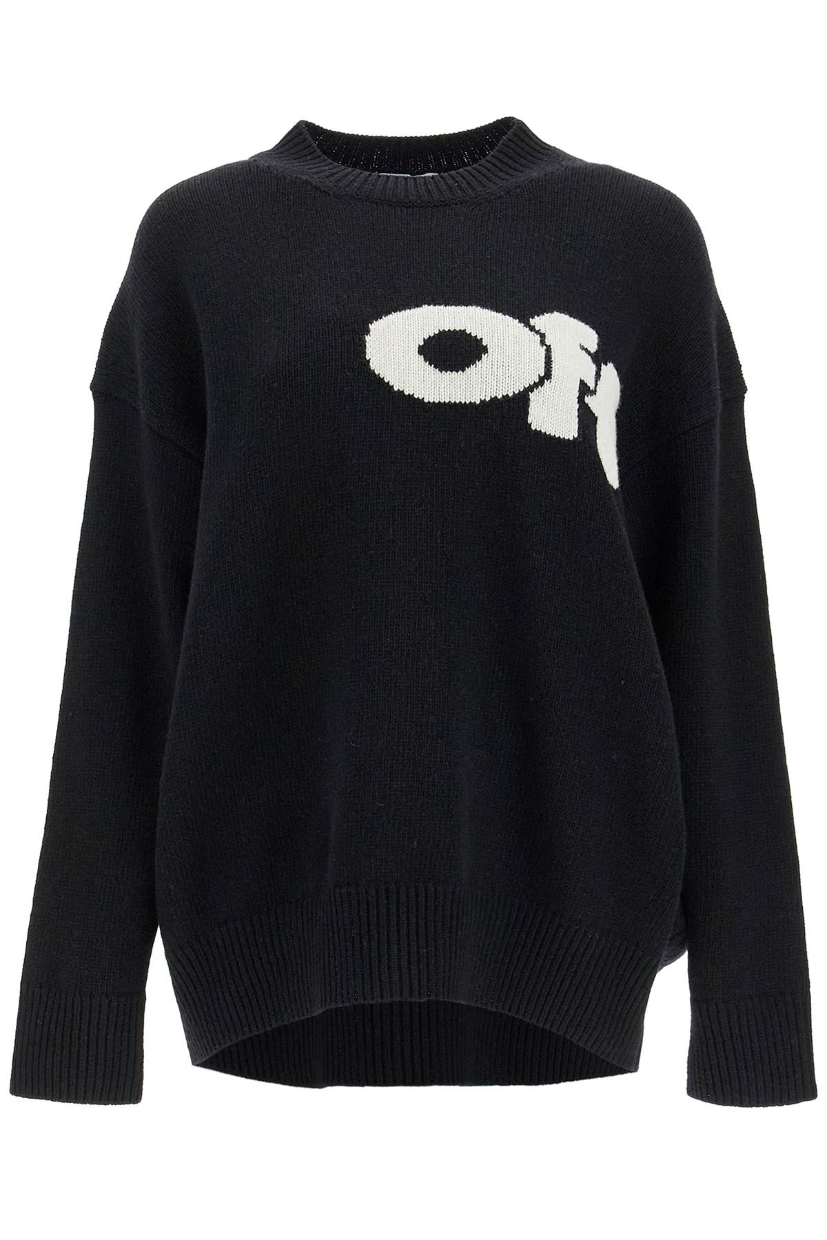 OFF-WHITE Oversized Crew Neck Sweater