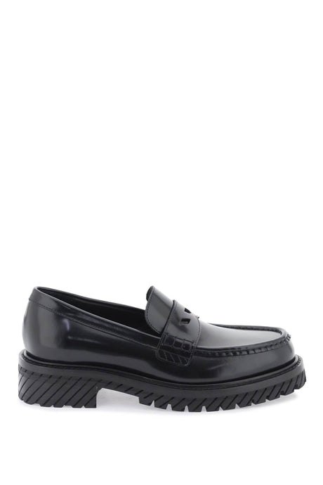 OFF-WHITE Combat Leather Loafers for Women - FW23 Collection