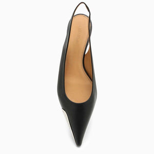 Giày Sandal Đen Elegance cho Nữ với đầu kim loại