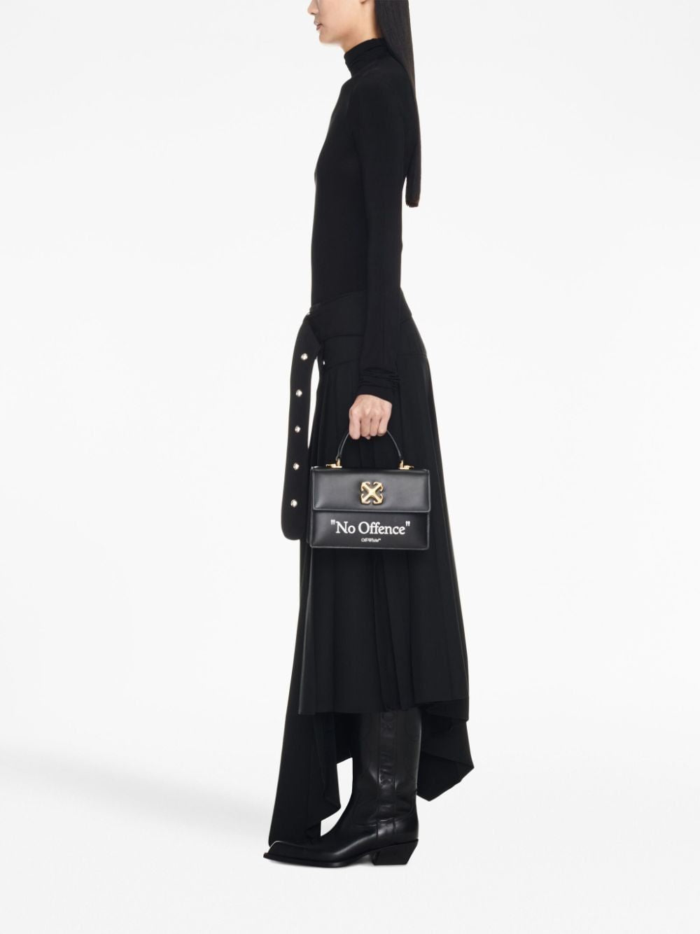 OFF-WHITE Stylish Black Top-Handle Handbag for Women - FW23