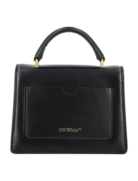 OFF-WHITE Black Mini Jitney Handbag