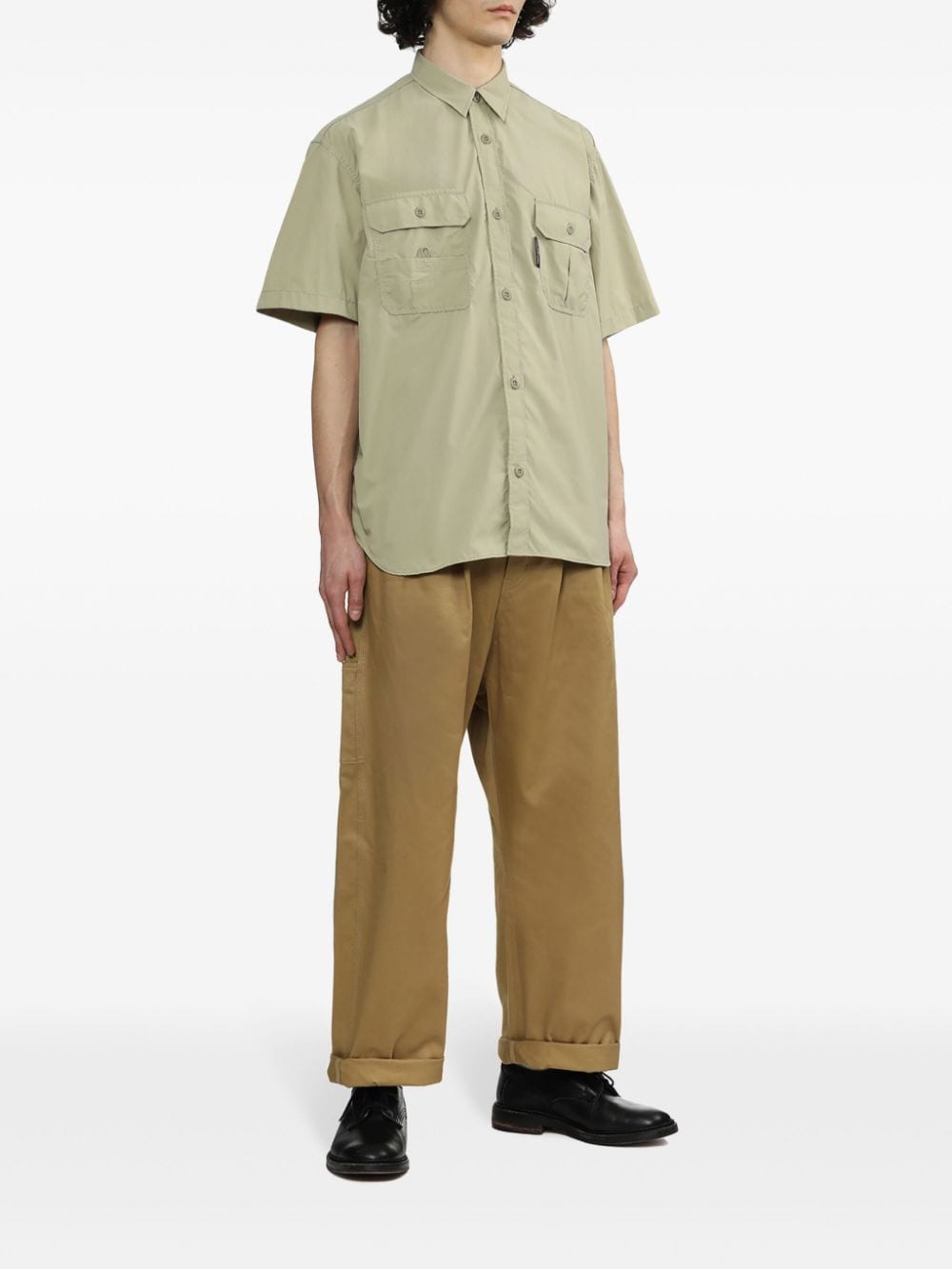 JUNYA WATANABE Men's Wide Leg Cotton Trousers in Tan for SS24