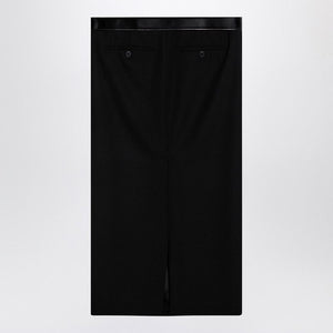 PRADA Wool Midi Skirt with Adjustable Belt