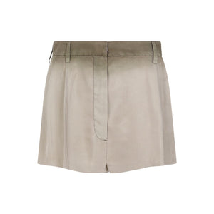 PRADA Luxurious Silk Shorts in Nude & Neutrals for Women - SS24 Collection