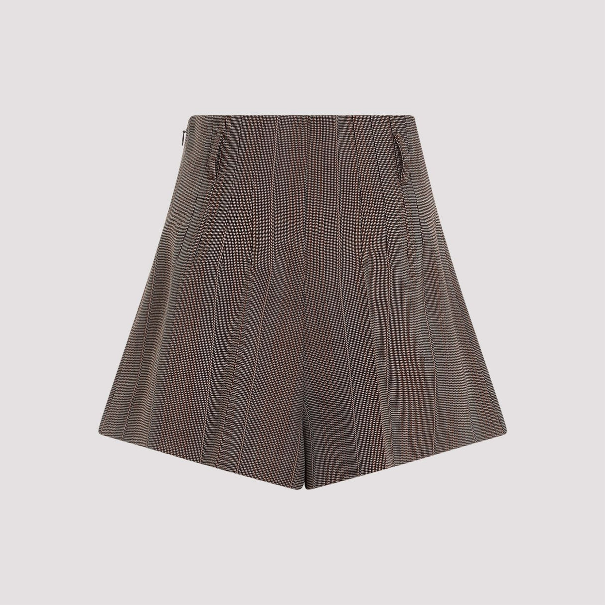 PRADA Luxurious Brown Wool Shorts for Women
